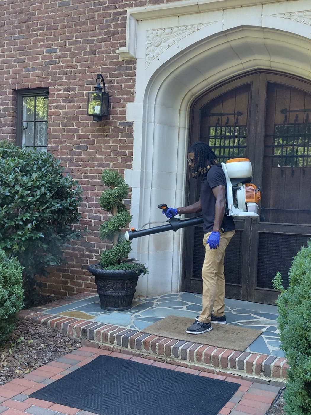 Targeted treatments across lawn, landscape beds, walkways, and play areas